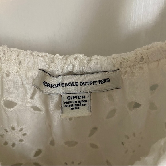 SOLD! American Eagle Eyelet Tie Shoulder Tank - Picture 4 of 6